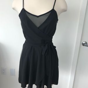 EXPRESS. Feminine & Flirty Black Romper